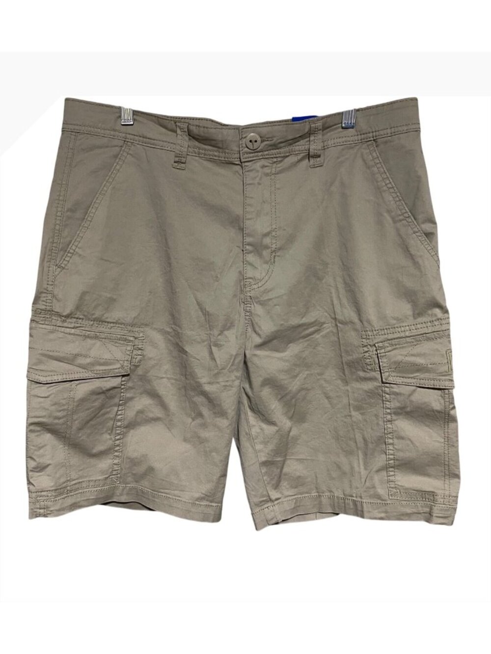 Unionbay Mens Cargo Shorts Size 36 Tan Casual Outdoor Utility Style Durable